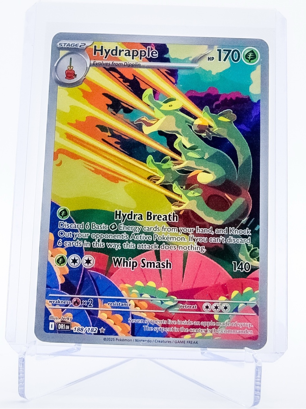 Pokemon Card Hydrapple 188/182 Illustration Rare Holo Destined Rivals NM